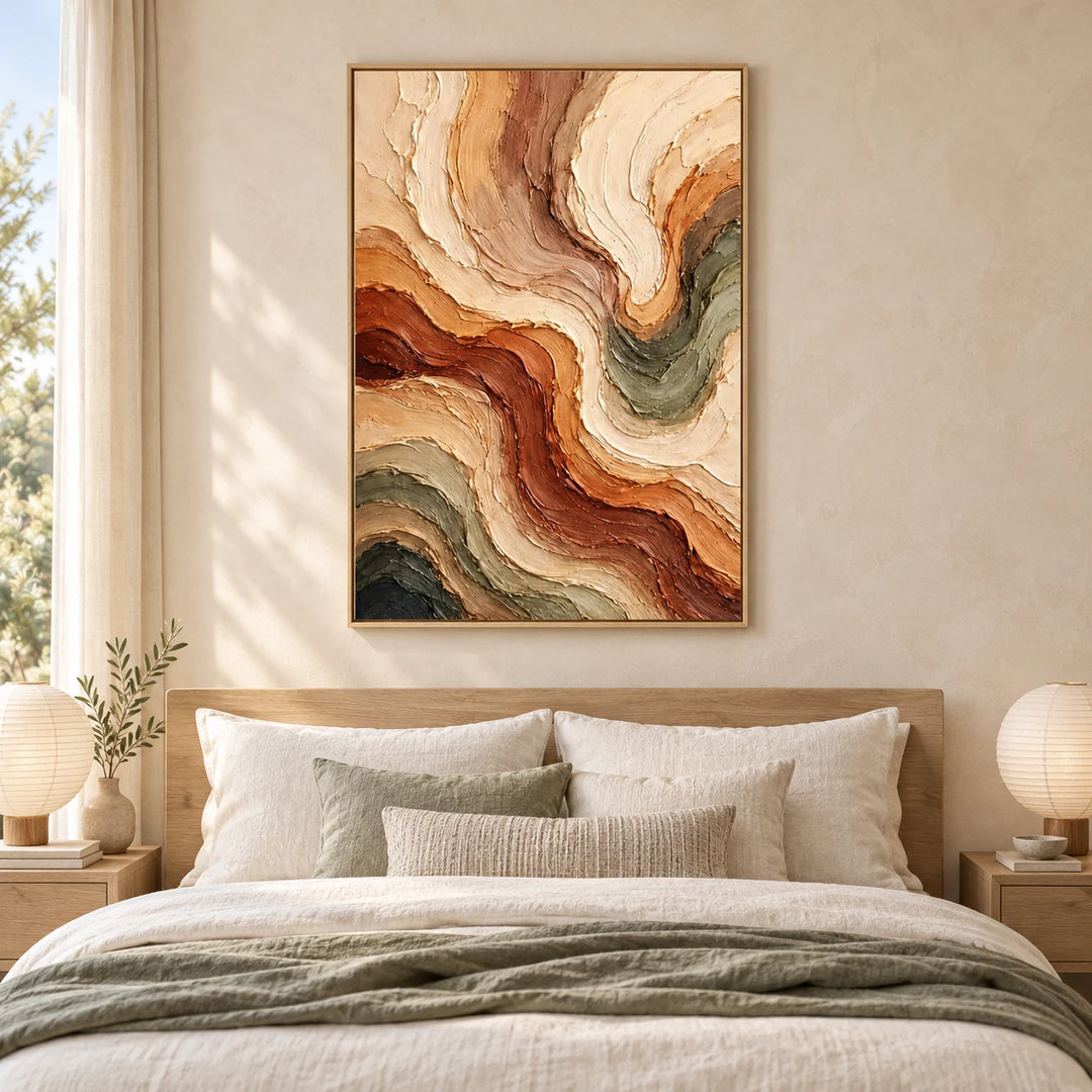 HP2815 wood frame, approved medium interior scene