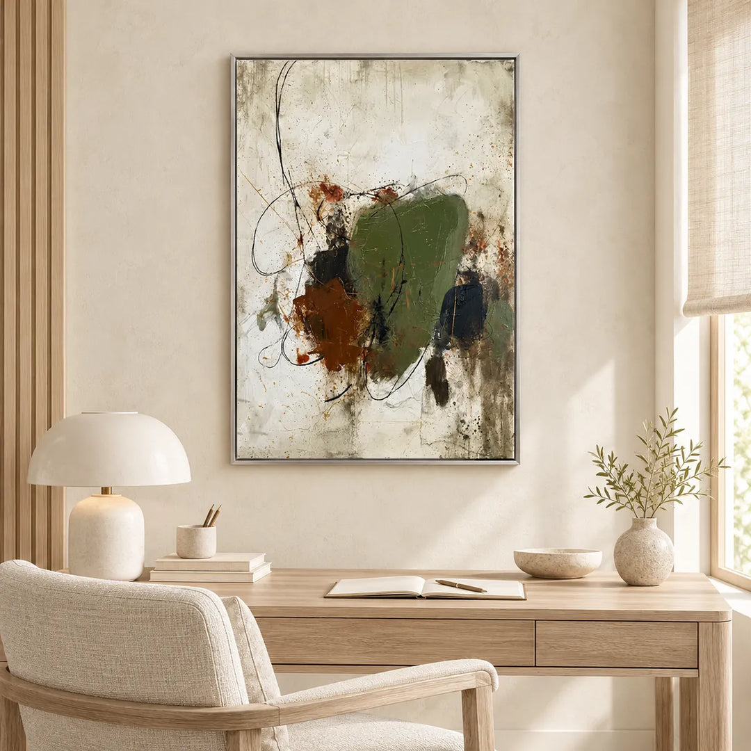 HP2819 with silver frame in an individually designed cream linen and natural wood interior