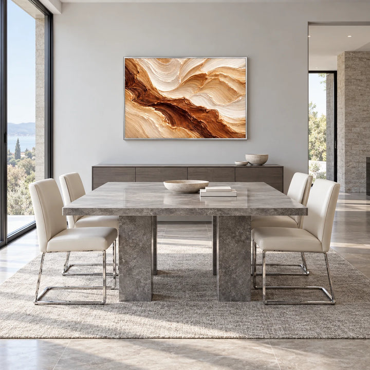 HP2843 silver frame in a complete home interior scene