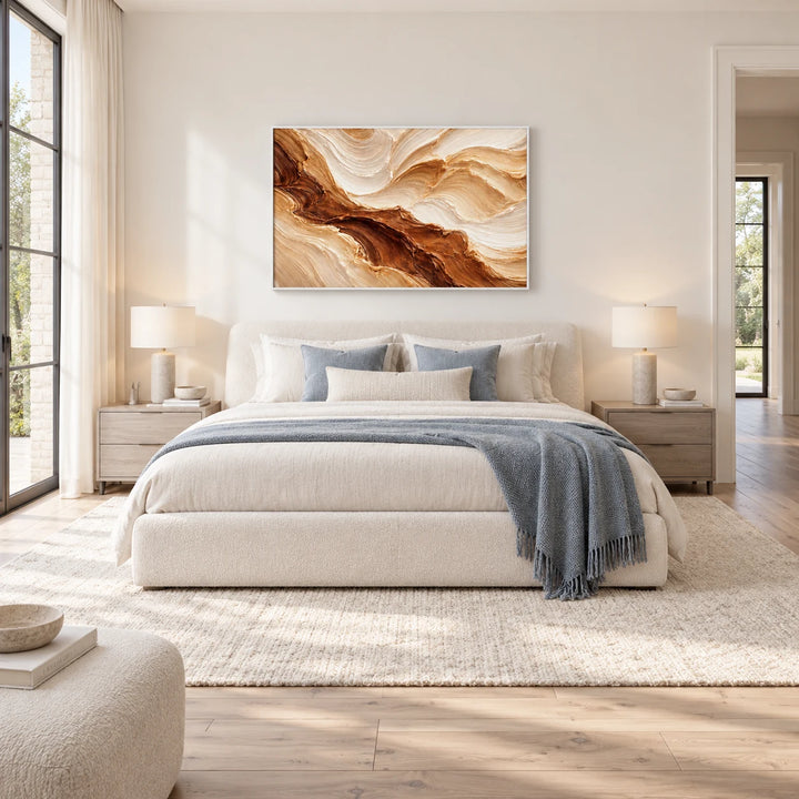 HP2843 white frame in a complete home interior scene