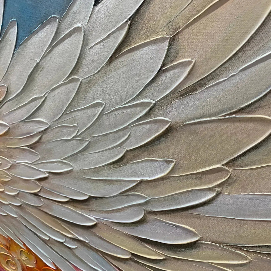 Floral Angel Wings Canvas Wall Art AA