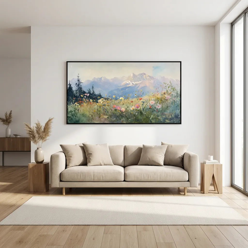 Highland Blossom Meadow Painting AA