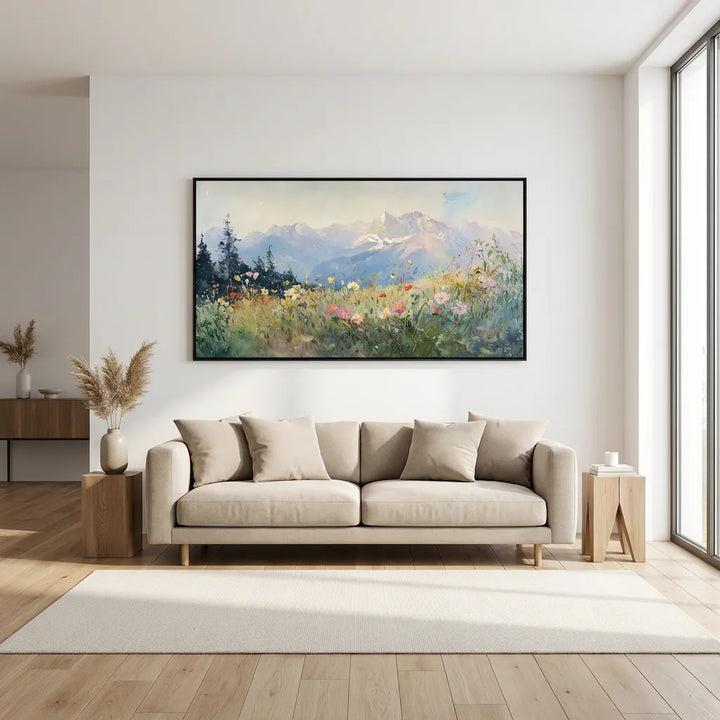 Highland Blossom Meadow Painting AA