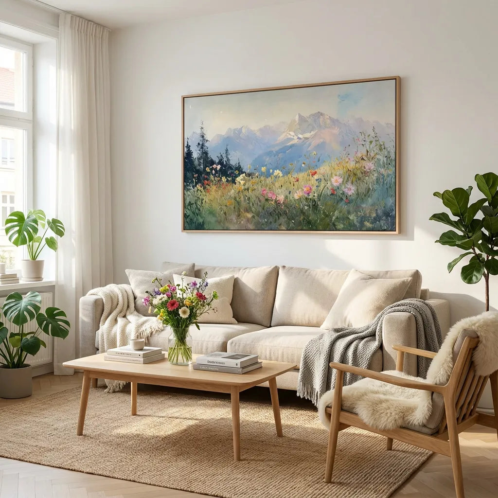 Highland Blossom Meadow Painting AA