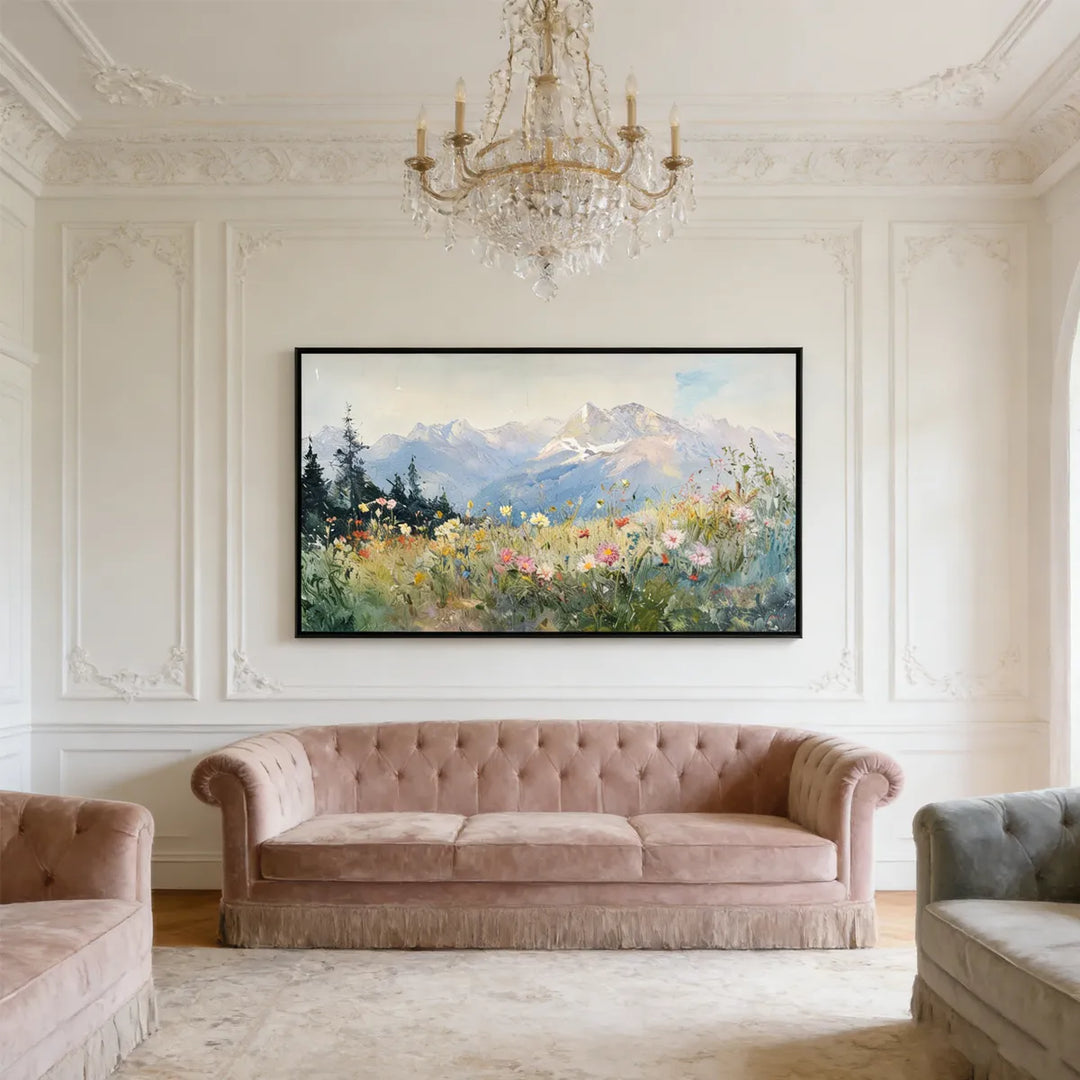 Highland Blossom Meadow Painting AA