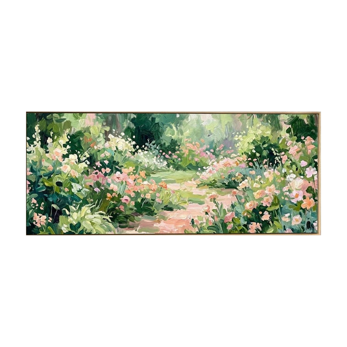 Impressionist Flower Garden Hand-Painted | HM#0724
