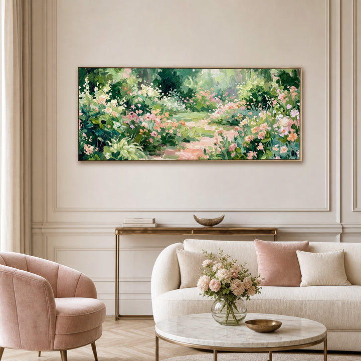 Impressionist Flower Garden Hand-Painted | HM