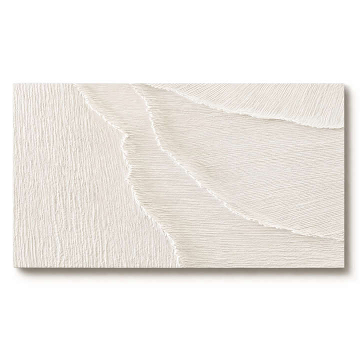 Ivory Flow-Textured Minimal Painting TA