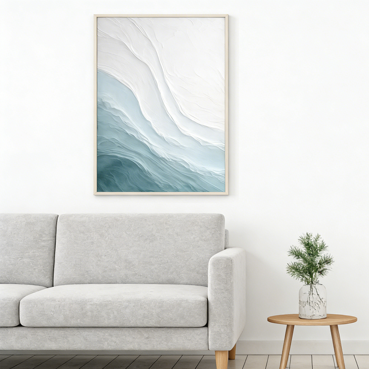 Ivory Glacier Flow Abstract Painting SP#2106