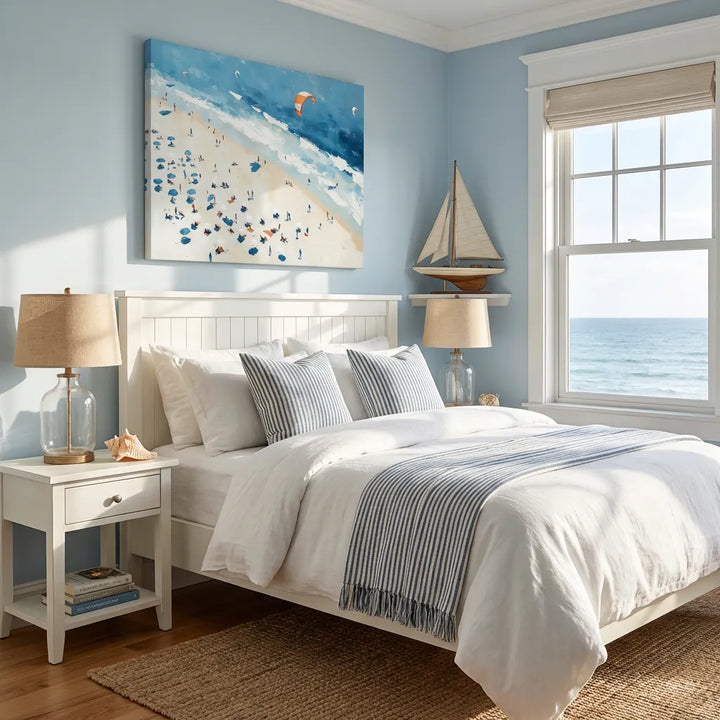 Kite Beach Impressionist Painting TA