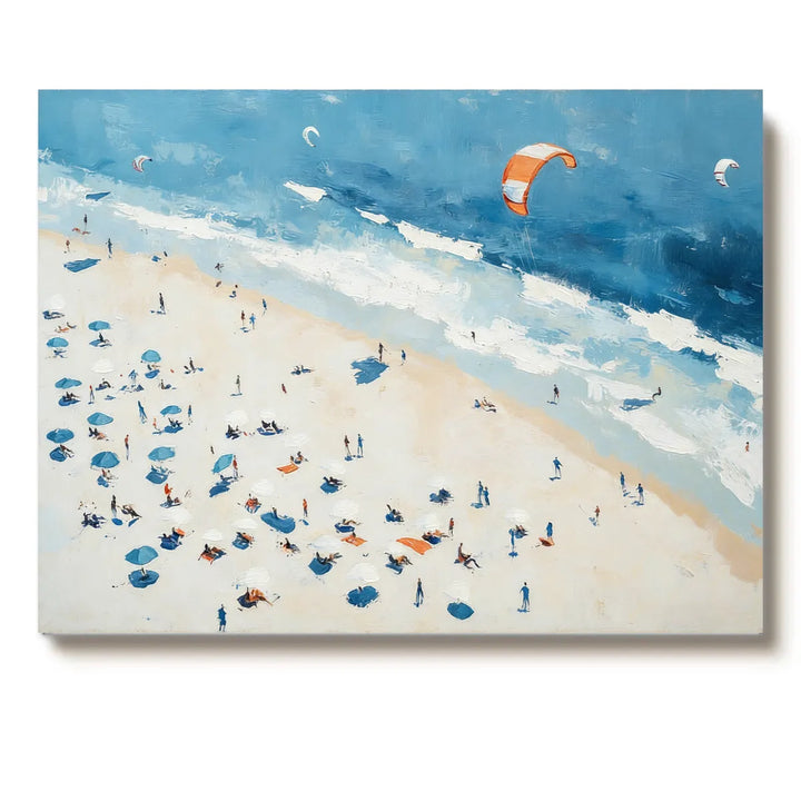 Kite Beach Impressionist Painting TA