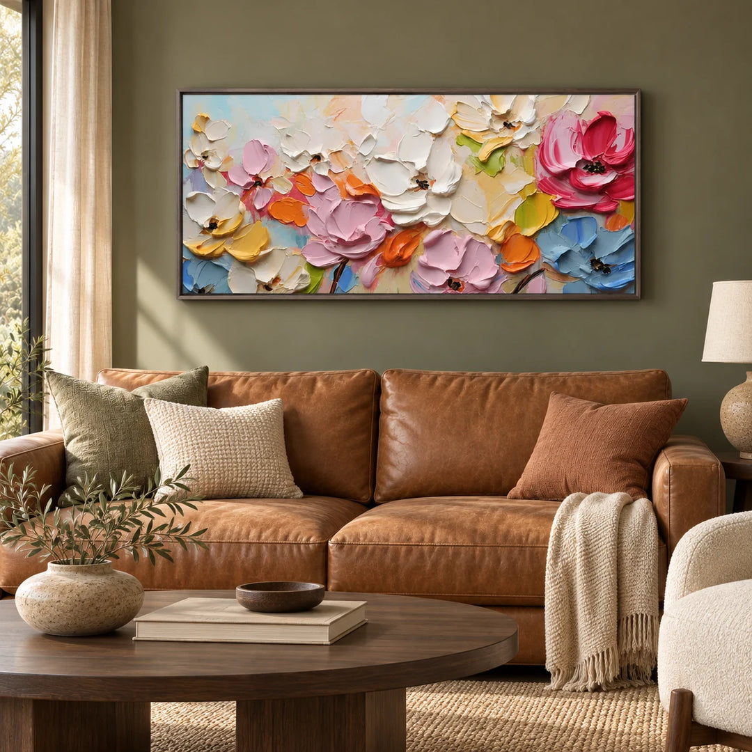 MT2602 dark-wood frame in a styled home interior, approved medium scene