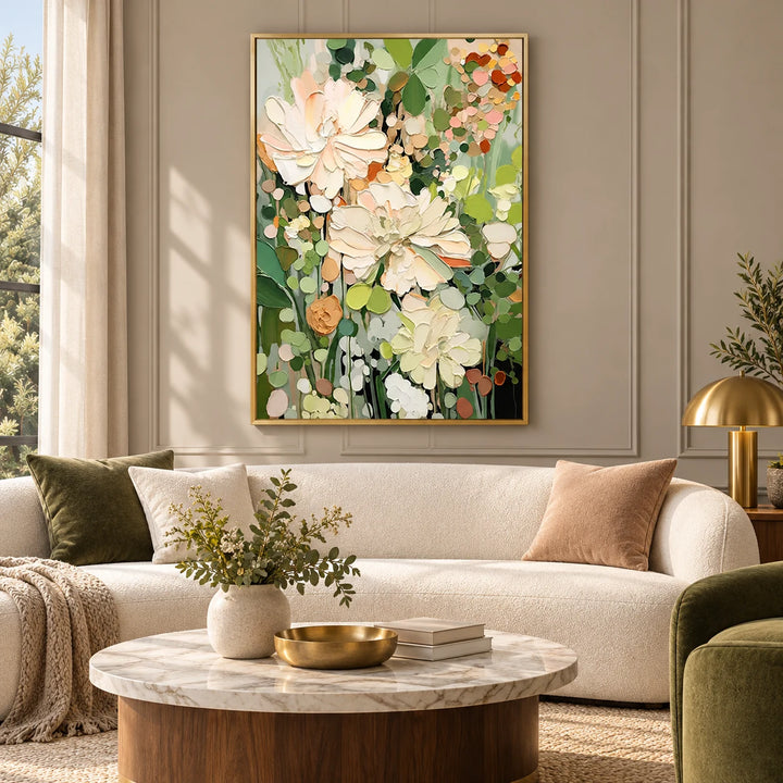 MT2603 gold frame in a styled home interior, approved medium scene