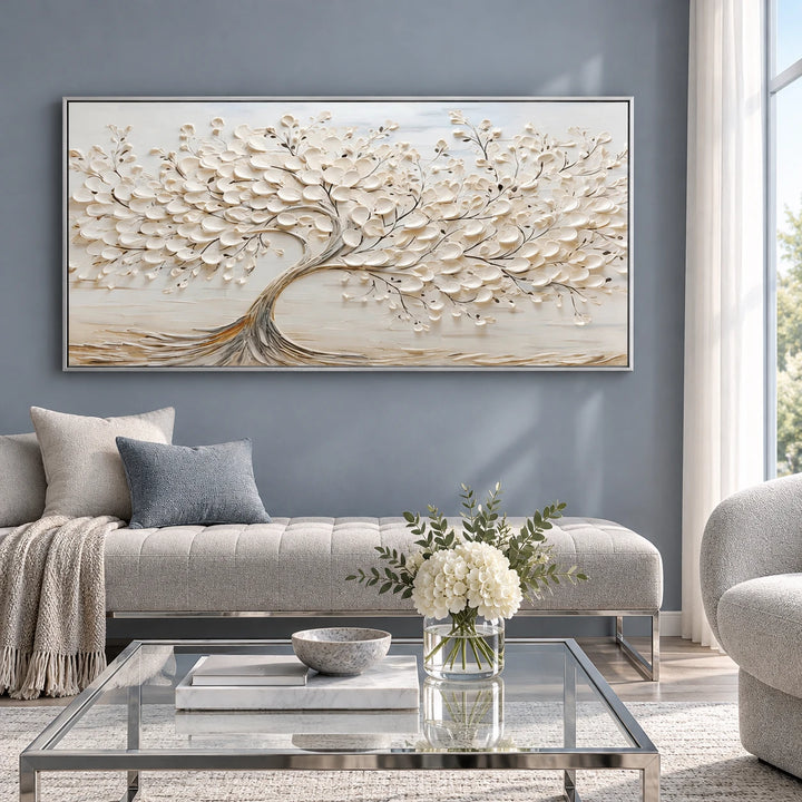 MT2609 original painting in silver frame with coordinated interior