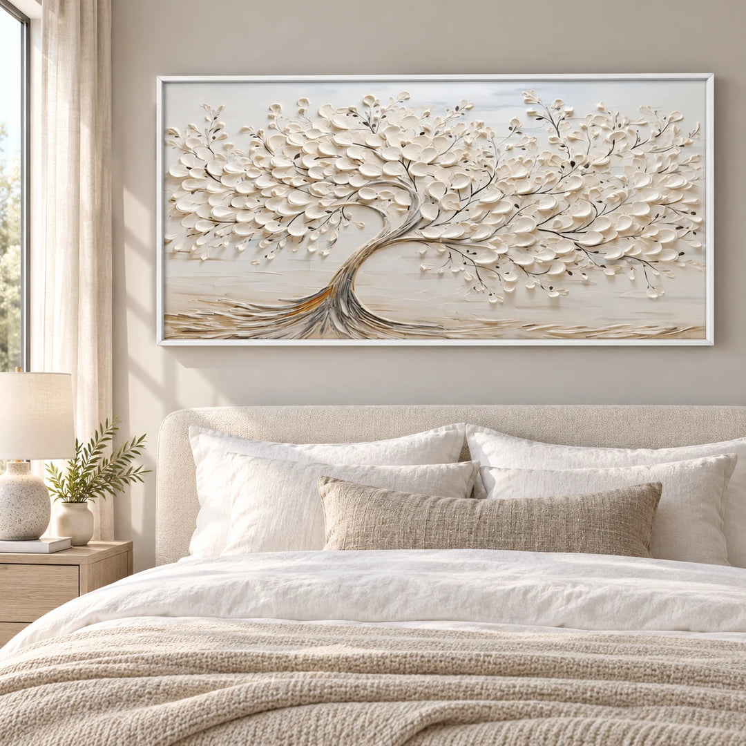 MT2609 original painting in white frame with coordinated interior