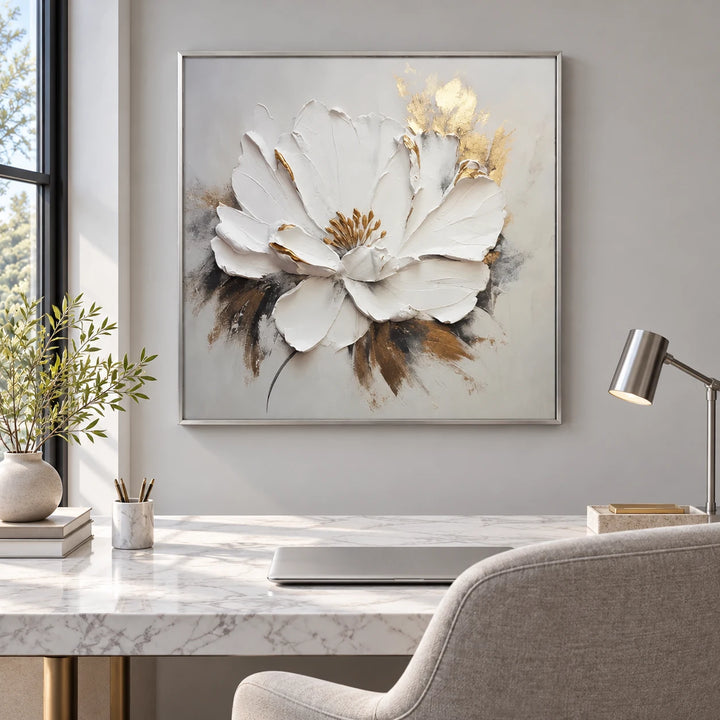 MT2610 silver frame in a styled home interior, approved medium scene
