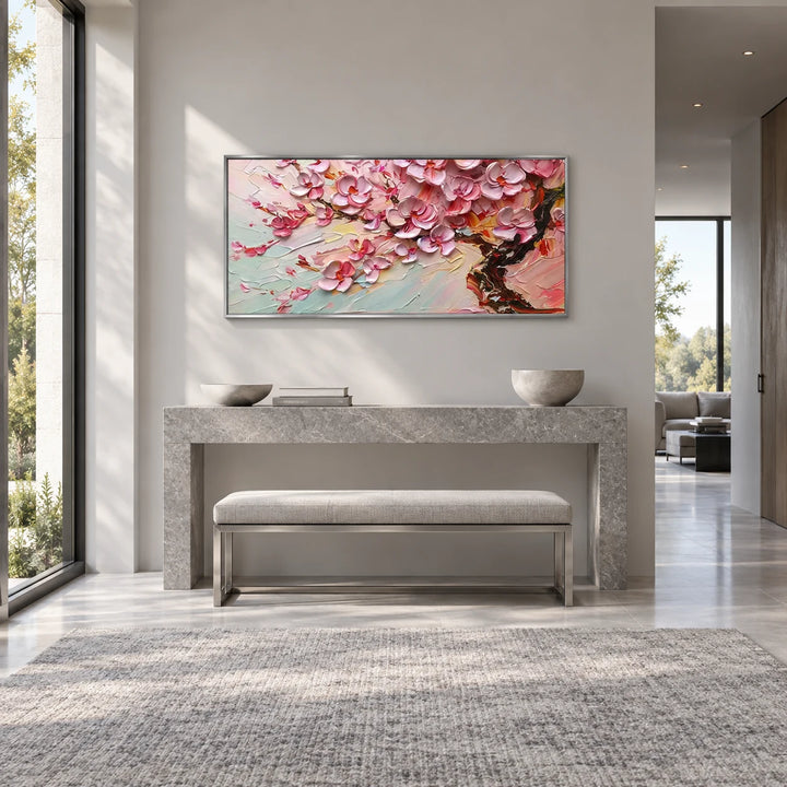MT2616 silver frame in a complete home interior scene
