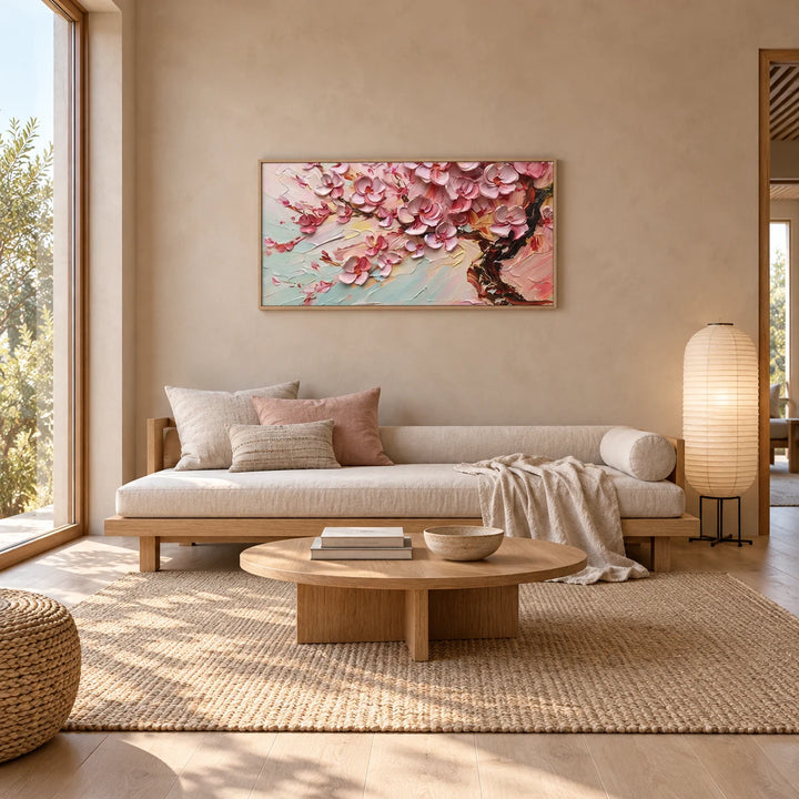 MT2616 wood frame in a complete home interior scene