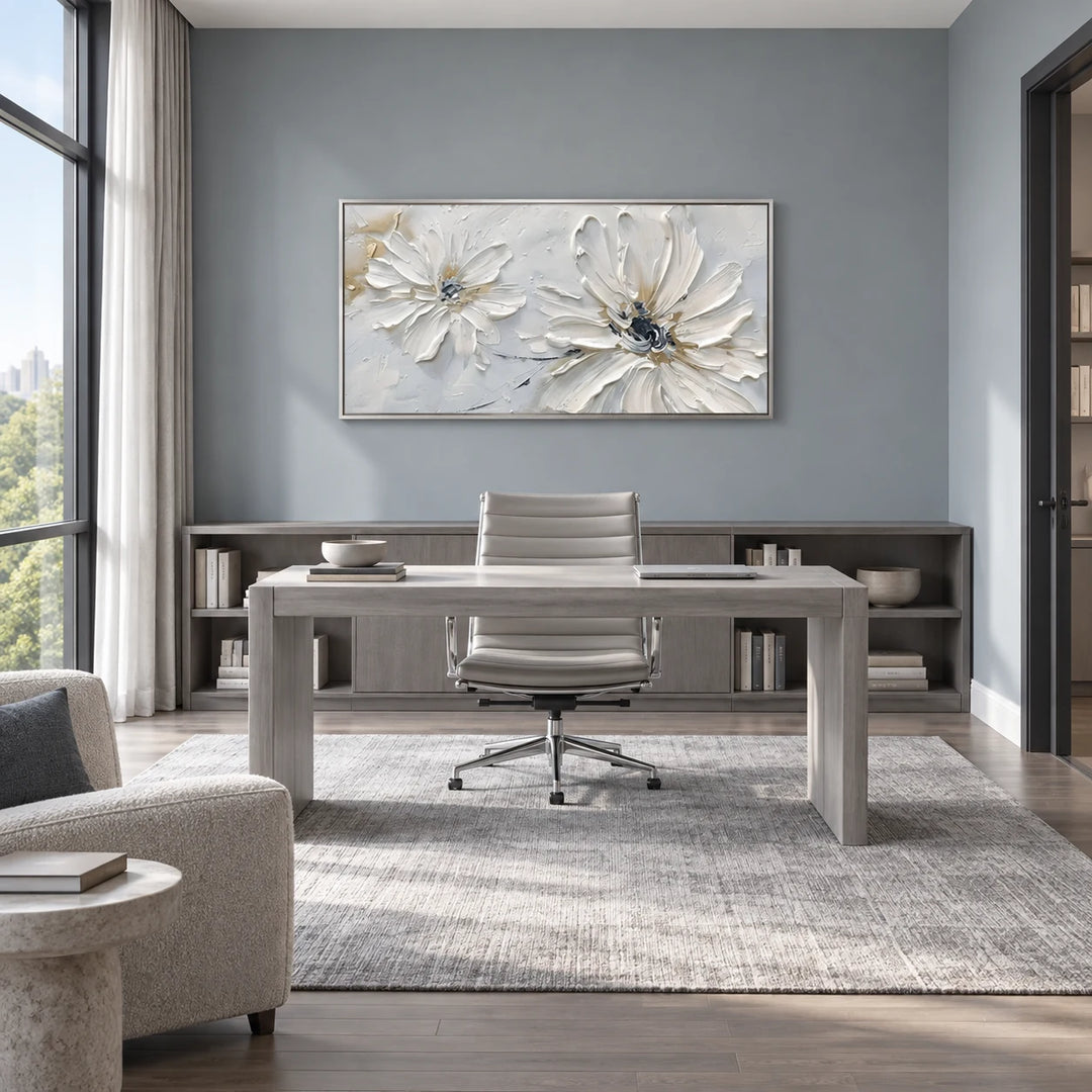MT2617 silver frame in a complete home interior scene