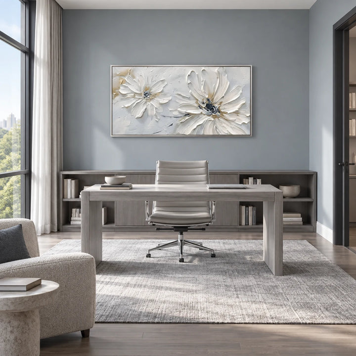 MT2617 silver frame in a complete home interior scene