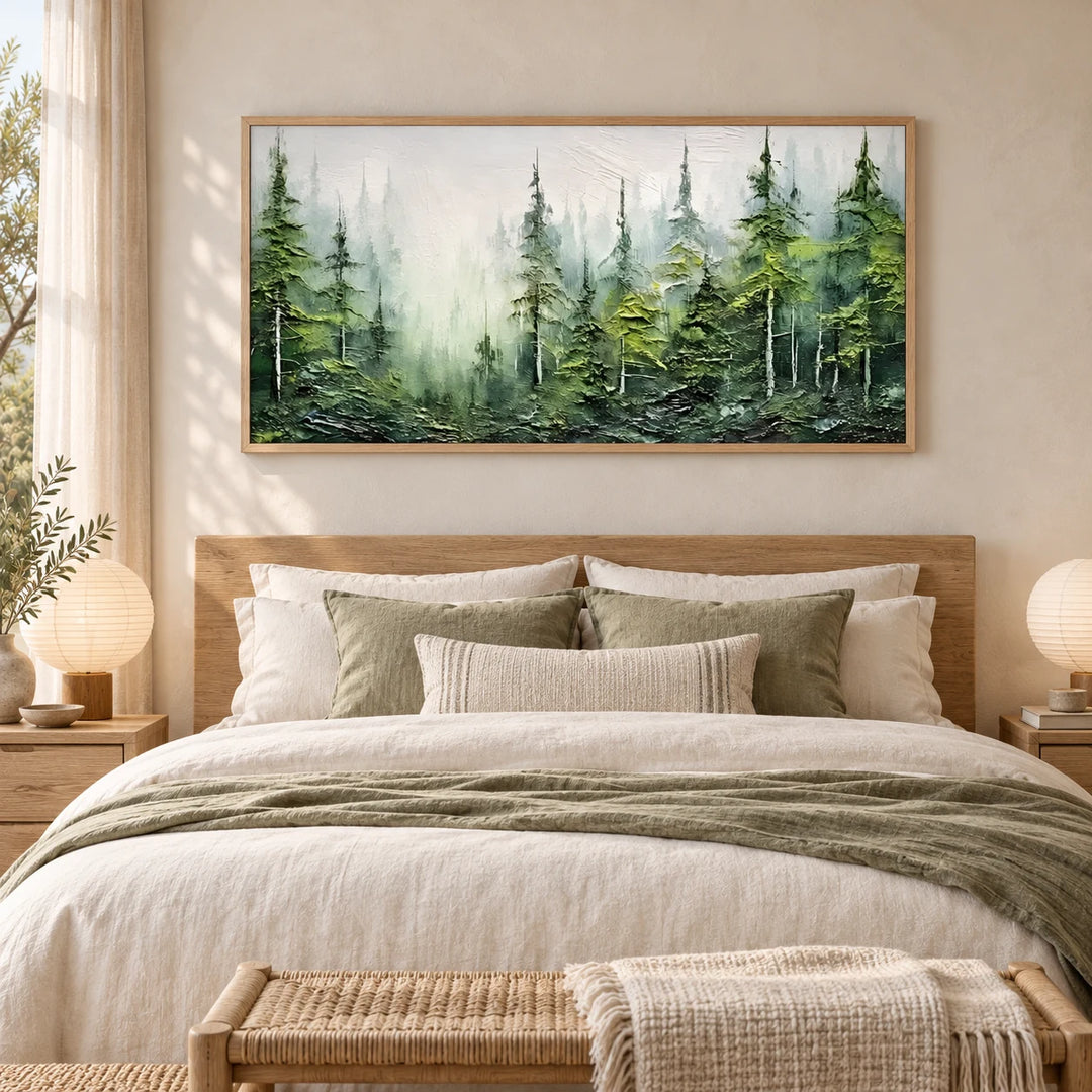 MT2622 wood frame in a styled home interior, approved medium scene