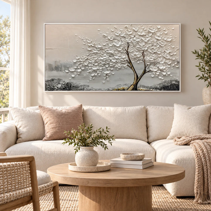 MT2625 white frame in a styled home interior, approved medium scene