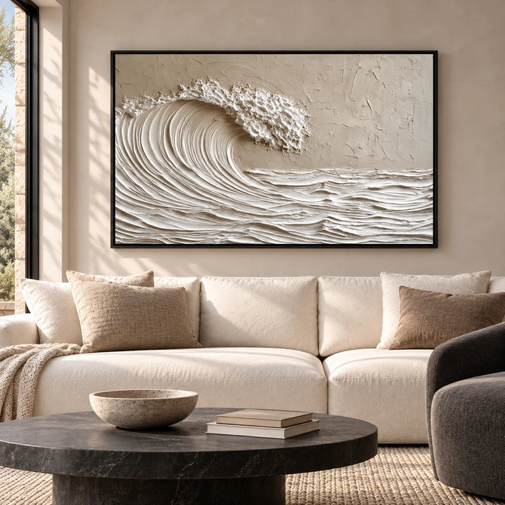 MT2627 original painting in black frame with coordinated interior