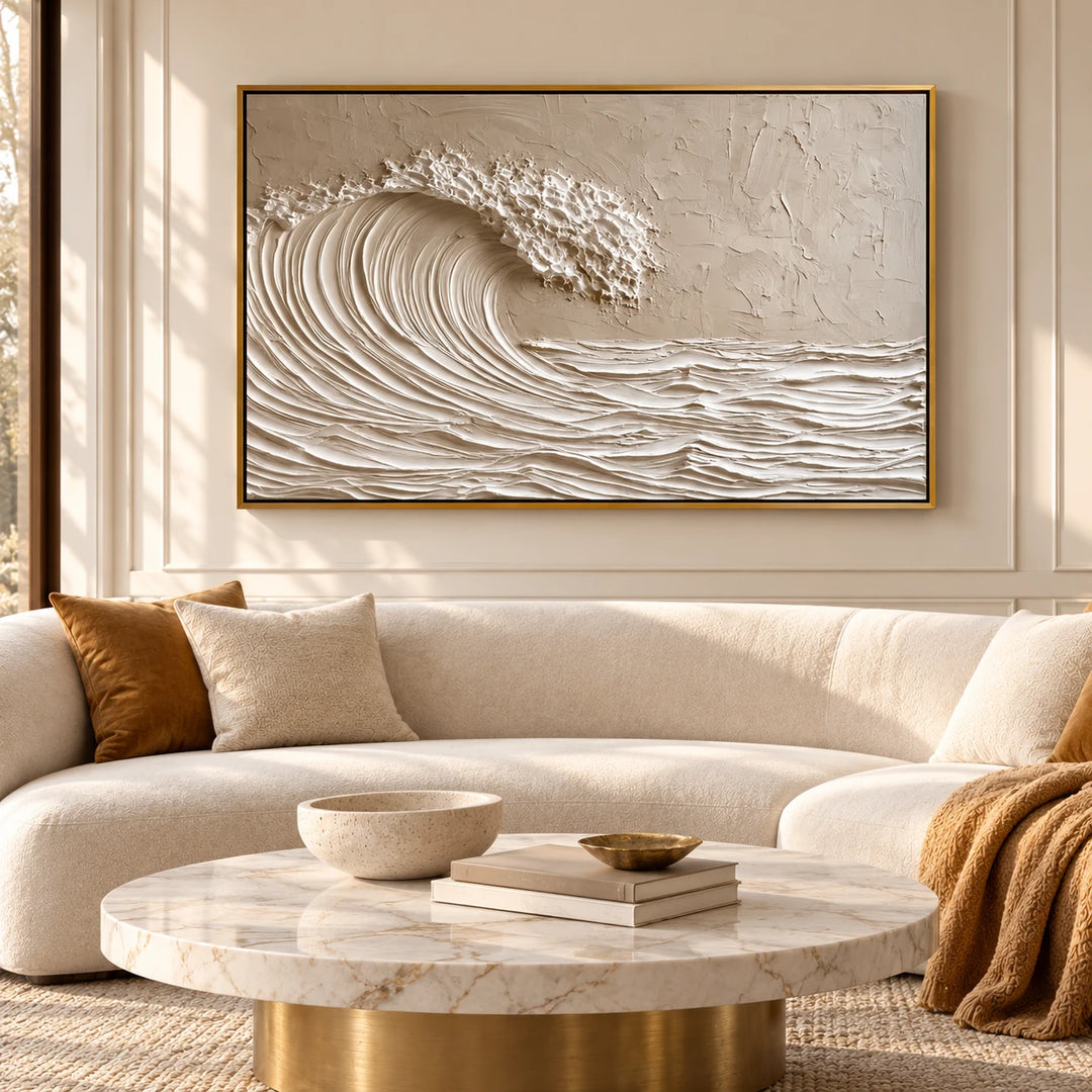 MT2627 original painting in gold frame with coordinated interior