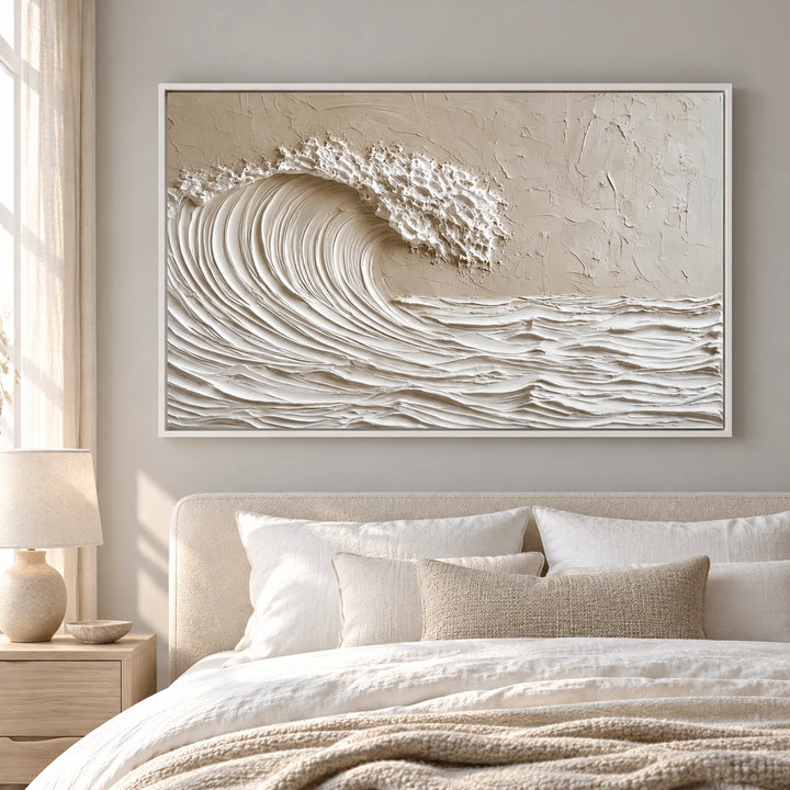 MT2627 original painting in white frame with coordinated interior