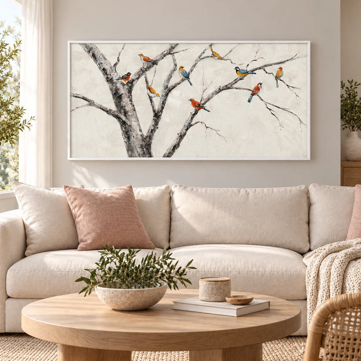 MT2628 white frame in a styled home interior, approved medium scene