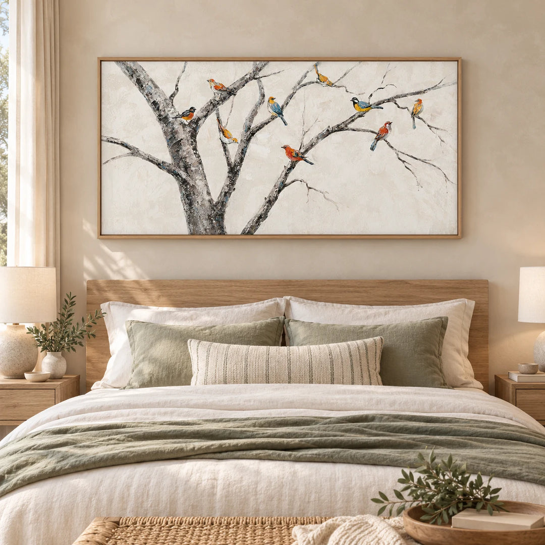 MT2628 wood frame in a styled home interior, approved medium scene