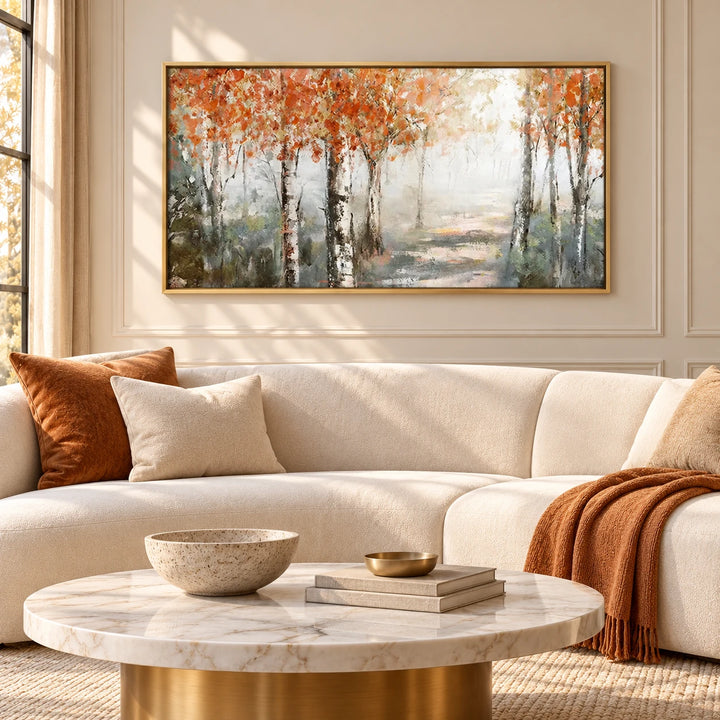 MT2631 original painting in gold frame with coordinated interior