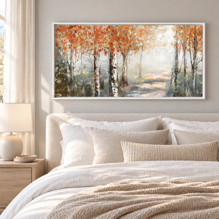 MT2631 original painting in white frame with coordinated interior