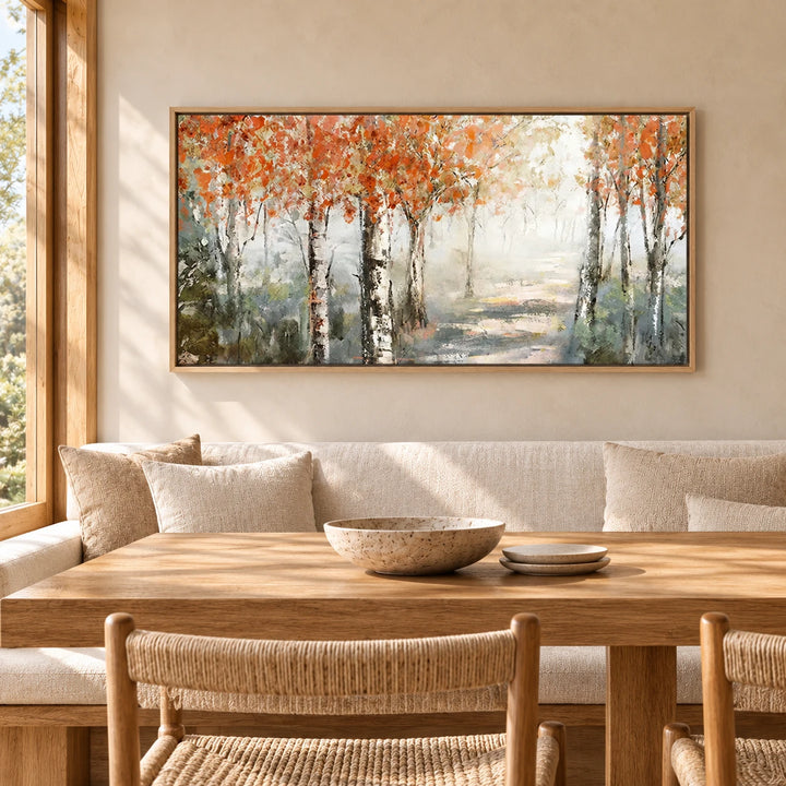 MT2631 original painting in wood frame with coordinated interior