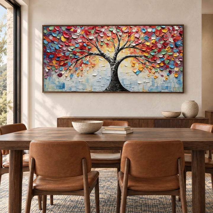 MT2632 dark-wood frame in approved medium interior scene