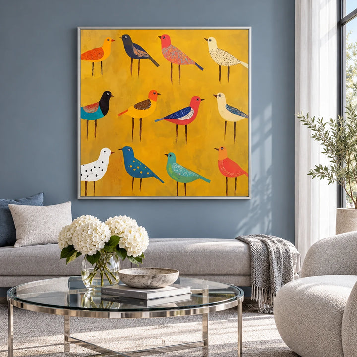 MT2634 original painting in silver frame with coordinated interior
