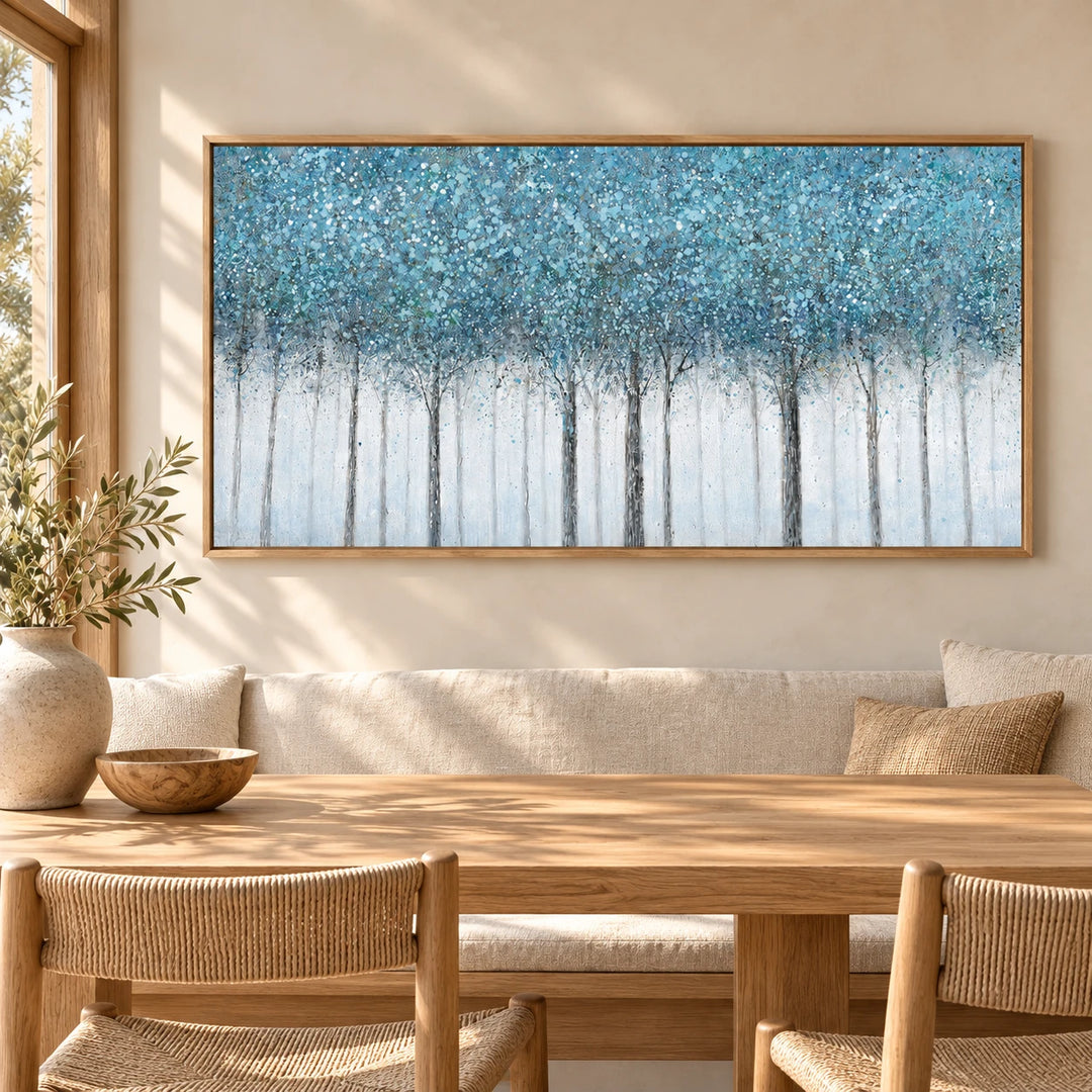 MT2637 original painting in wood frame with coordinated interior