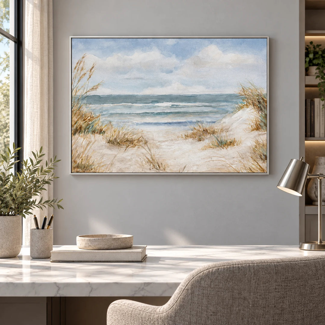 MT2639 silver frame in a styled home interior, approved medium scene