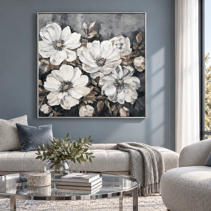 MT2640 original painting in silver frame with coordinated interior