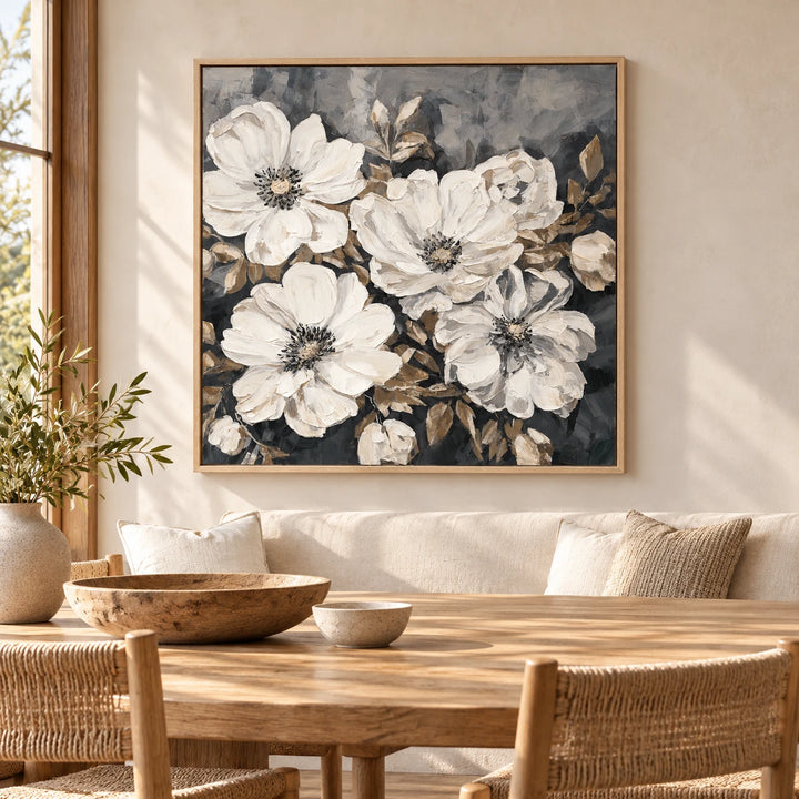 MT2640 original painting in wood frame with coordinated interior