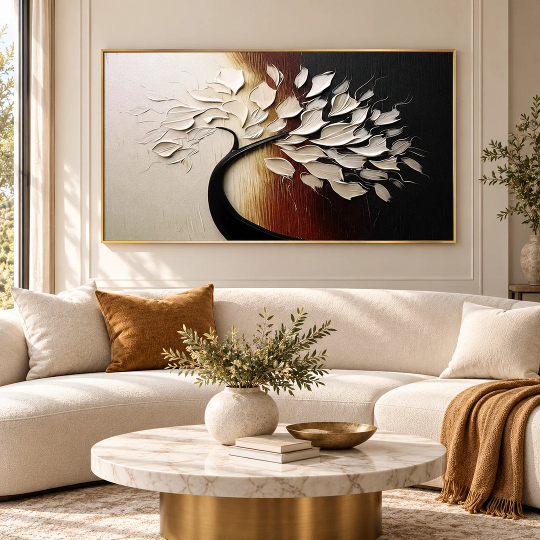 MT2642 original painting in gold frame with coordinated interior