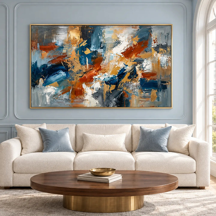 MT2673 Gold Frame in a distinct furnished home, medium view