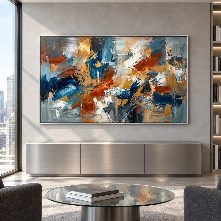 MT2673 Silver Frame in a distinct furnished home, medium view