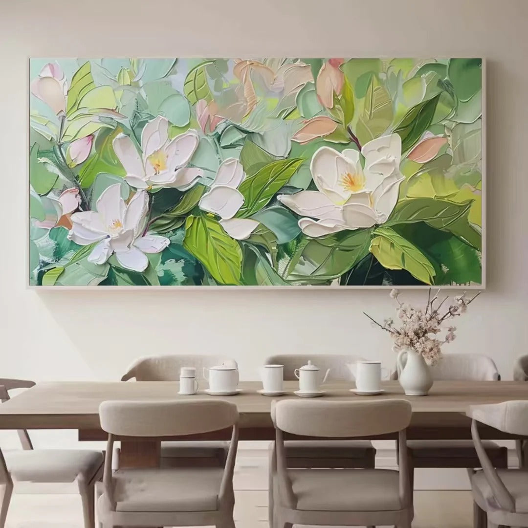 Magnolia Blossoms Canvas Wall Art RM