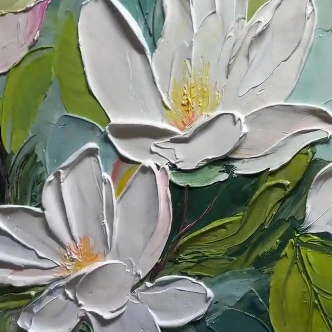 Magnolia Blossoms Canvas Wall Art RM