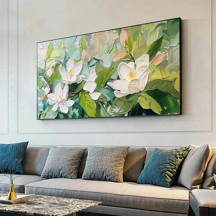 Magnolia Blossoms Canvas Wall Art RM