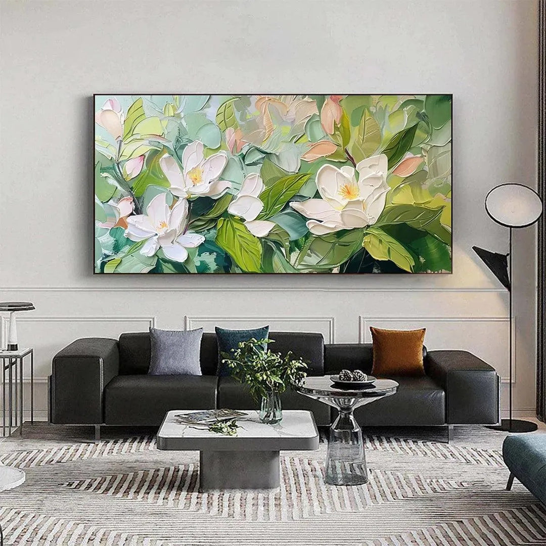 Magnolia Blossoms Canvas Wall Art RM