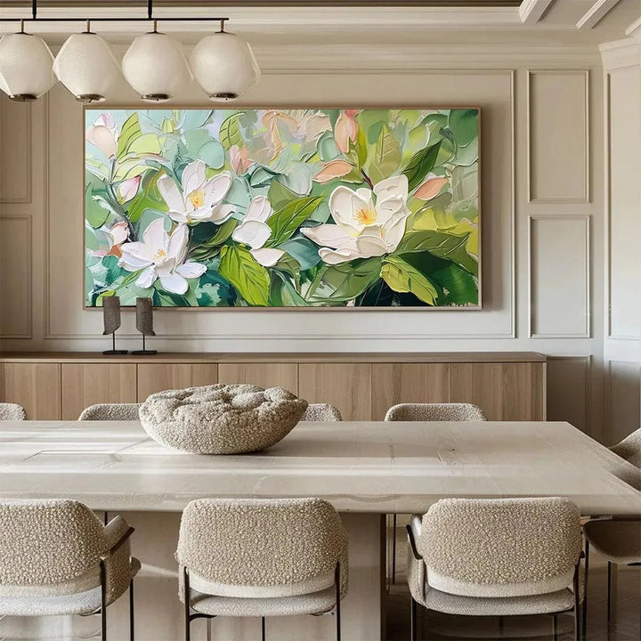 Magnolia Blossoms Canvas Wall Art RM