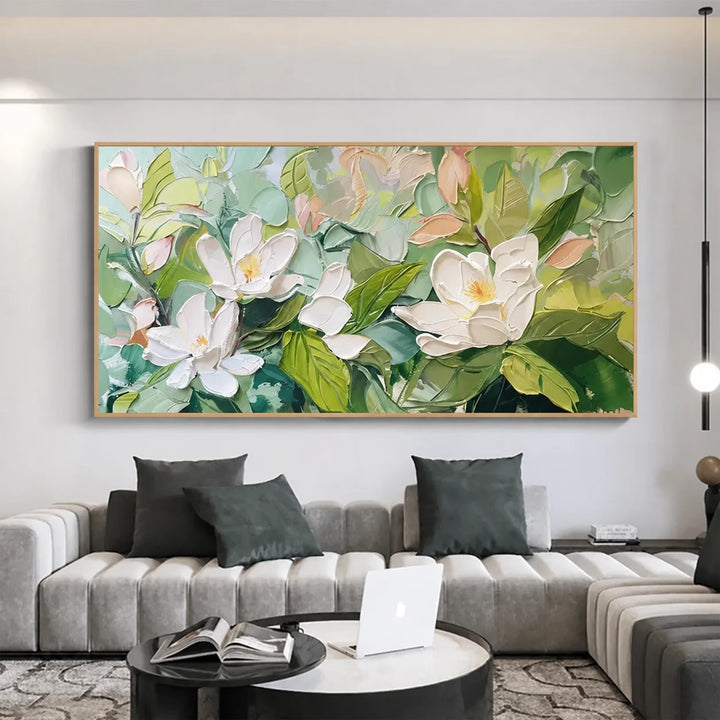Magnolia Blossoms Canvas Wall Art RM