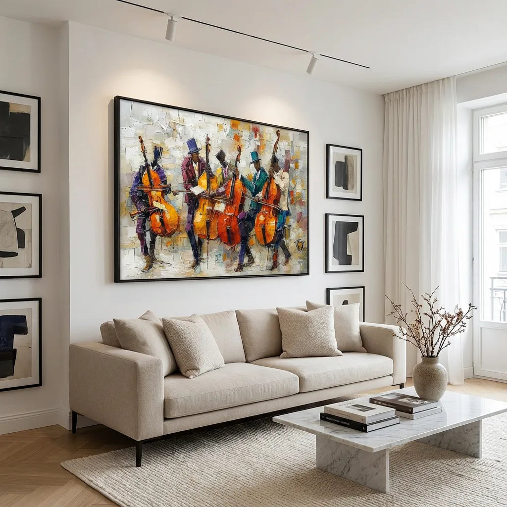 Midnight Strings Jazz Painting AA